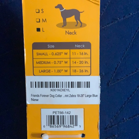 (L) Friends Forever Pattern Dog Collar - Picture 6 of 6